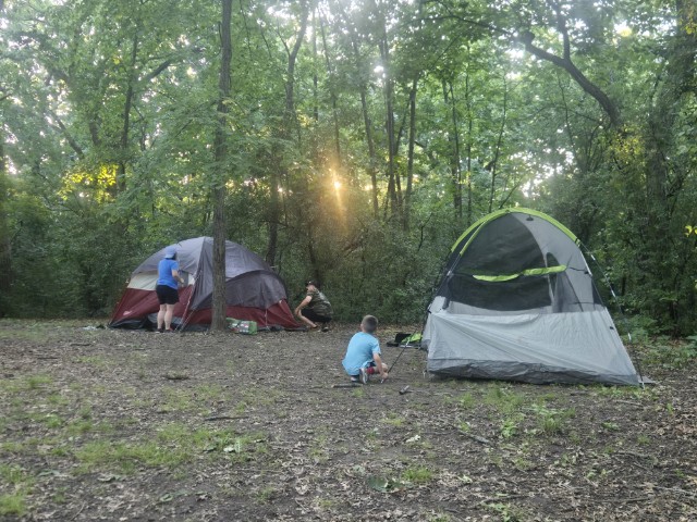 Scouts camping